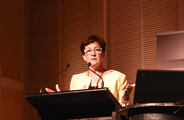 SPAA CEO Andrea Slattery speaks to Andrew Conway at the IPA National Congress 2013